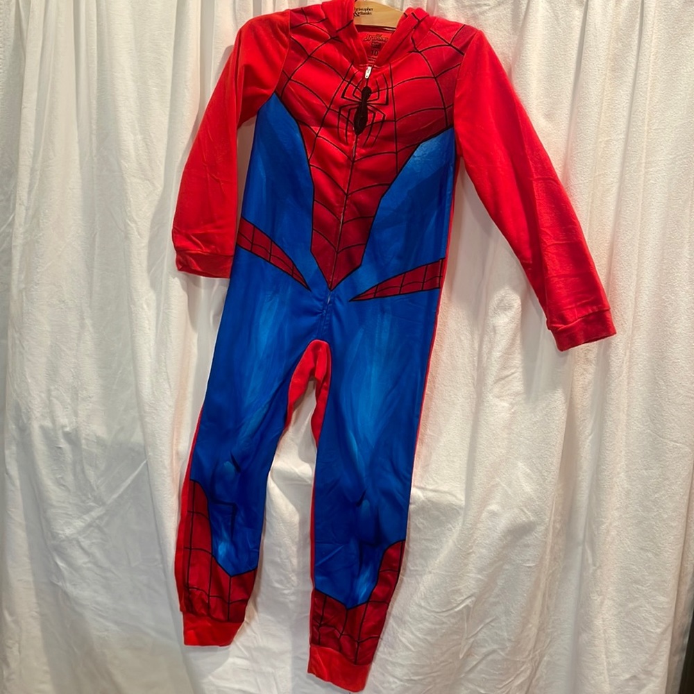 Marvel Spider-Man Kids Hooded Blanket Sleeper Size 10